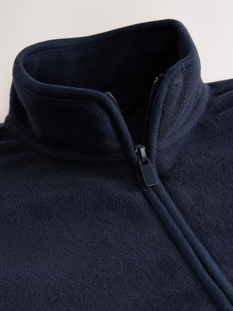 Azul marino - Chaqueta polar con cremallera y bolsillos (3 a 16 años) - Imagen 8 de 8
