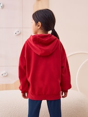 Красный - Zip Through Sports Hoodie (3-16yrs) - Изображение 2 из 8