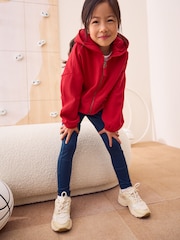 Красный - Zip Through Sports Hoodie (3-16yrs) - Изображение 3 из 8