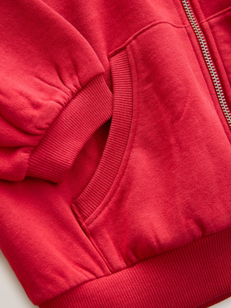 Красный - Zip Through Sports Hoodie (3-16yrs) - Изображение 8 из 8 Красный - Zip Through Sports Hoodie (3-16yrs) - Изображение 8 из 8