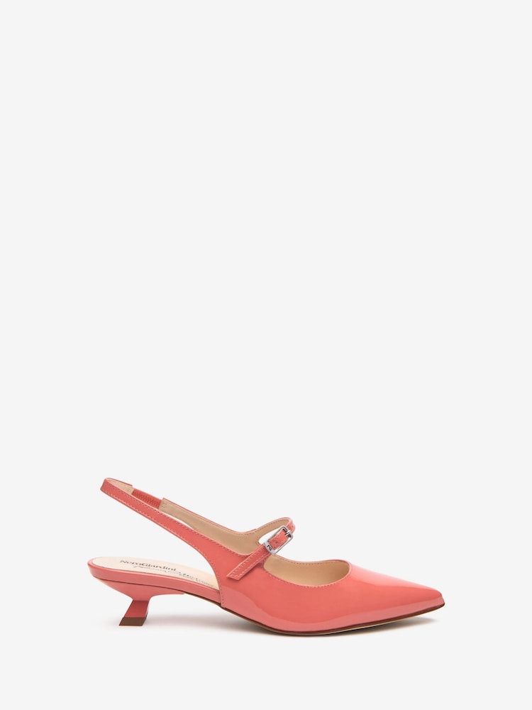 NeroGiardini Leather Slingback Kitten Heels - Imagem 1 de 5