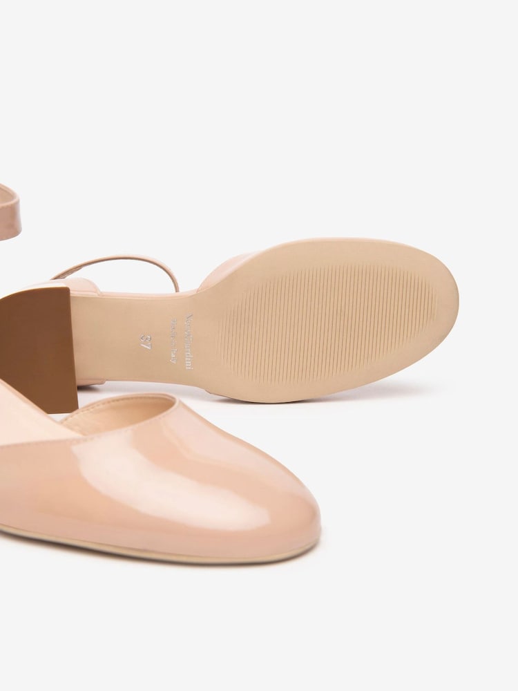 NeroGiardini Pink Leather Ankle Strap Block Heels - Image 5 of 5