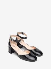 NeroGiardini Leather Ankle Strap Block čevlji z visoko peto - Slika 3 iz 5