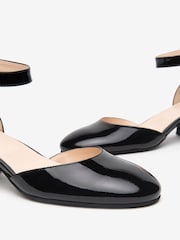 NeroGiardini Leather Ankle Strap Block čevlji z visoko peto - Slika 4 iz 5