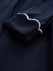 Baker by Ted Baker Navy Scallop Edge Collared Ponte Dress - Image 6 of 7