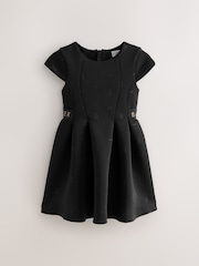 Baker by Ted Baker Black Embossed Scuba Dress - Image 1 of 1