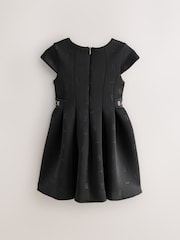 Baker by Ted Baker Black Embossed Scuba Dress - Image 2 of 6