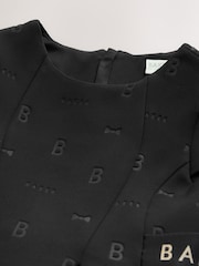 Baker by Ted Baker Black Embossed Scuba Dress - Image 3 of 6