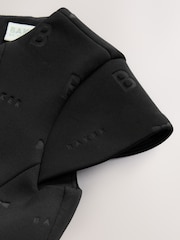 Baker by Ted Baker Black Embossed Scuba Dress - Image 4 of 6