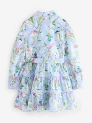Baker by Ted Baker Blue Printed Woven Shirt Dress - Image 6 of 8