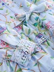 Baker by Ted Baker Blue Printed Woven Shirt Dress - Image 8 of 8