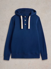 White Stuff Blue Brampton Overhead Hoodie - Image 5 of 6