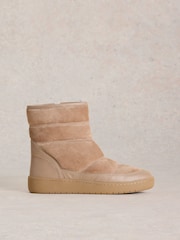 White Stuff Natural Puffer Ski Boots - Image 1 of 4