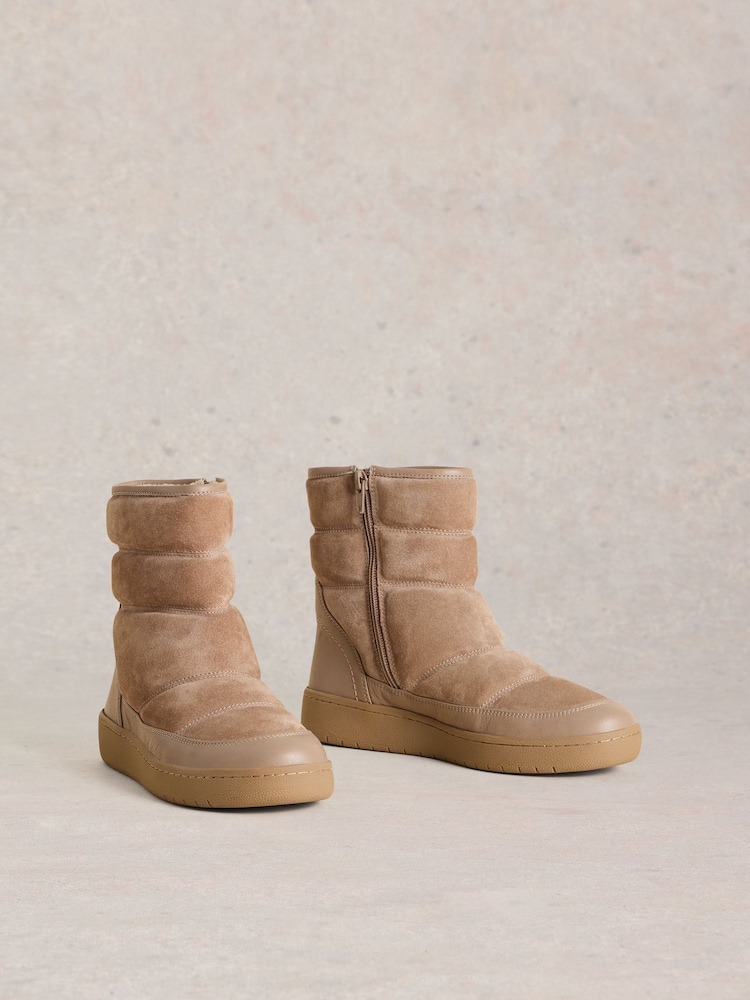 White Stuff Natural Puffer Ski Boots - Image 2 of 4