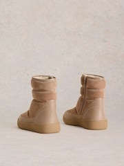 White Stuff Natural Puffer Ski Boots - Image 3 of 4
