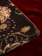 White Stuff Orange Velvet Printed Scarf - Image 3 of 3