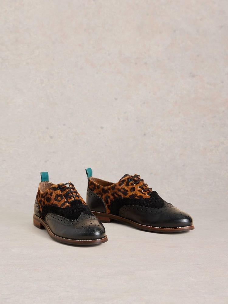 White Stuff Black Thistle Lace-Up Brogues - Image 2 of 4