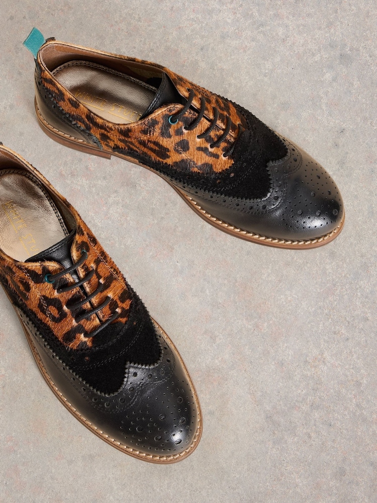 White Stuff Black Thistle Lace-Up Brogues - Image 4 of 4