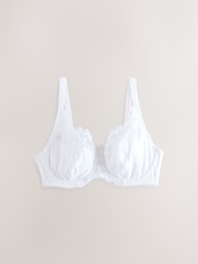 Navy/White DD+ Non Pad Full Cup Modal & Lace Bras 2 Pack - Image 2 of 5