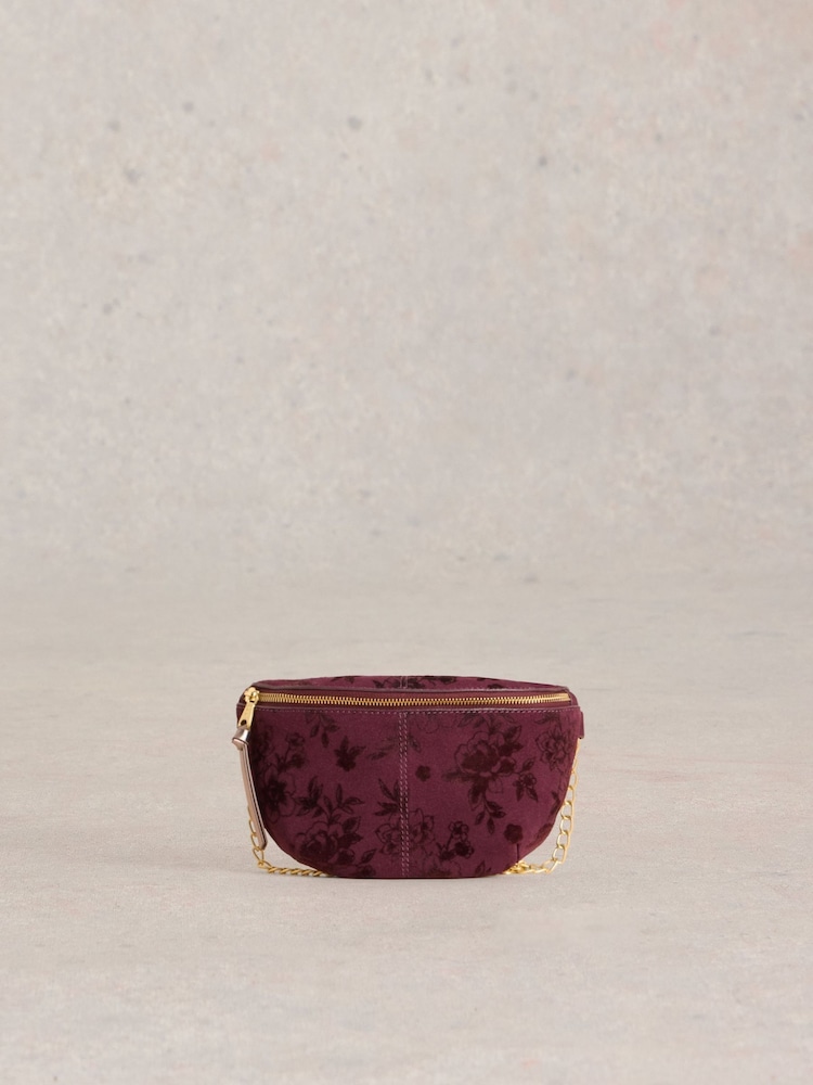 White Stuff Purple Mini Sebby Party 100% Cotton Sling Bag - Image 1 of 4