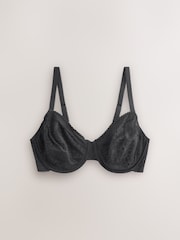Negro/Blanco - DD+ Lace Non Pad Full Cup Minimiser Bras 2 Pack - Imagen 2 de 6