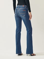 7 For All Mankind Mid Blue Bair Rinsed Bootcut Flare Jeans - Image 2 of 6
