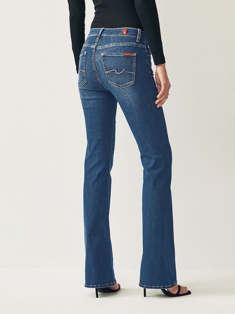 7 For All Mankind Mid Blue Bair Rinsed Bootcut Flare Jeans - Image 2 of 6