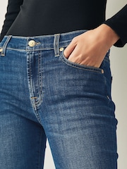 7 For All Mankind Mid Blue Bair Rinsed Bootcut Flare Jeans - Image 4 of 6