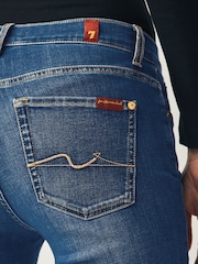 7 For All Mankind Mid Blue Bair Rinsed Bootcut Flare Jeans - Image 5 of 6