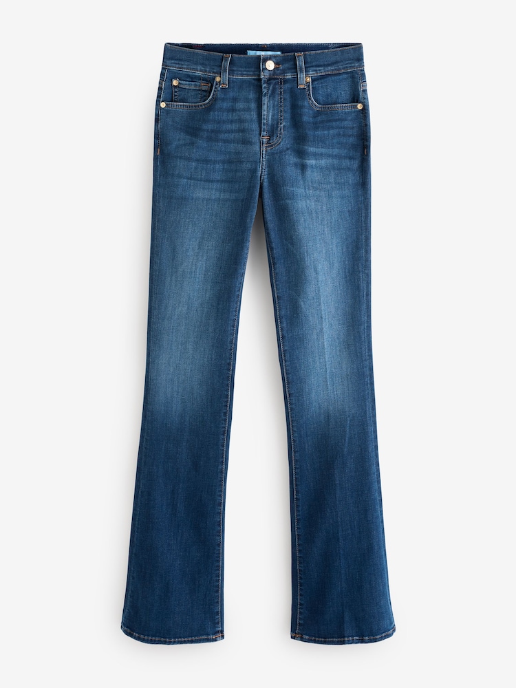 7 For All Mankind Mid Blue Bair Rinsed Bootcut Flare Jeans - Image 6 of 6