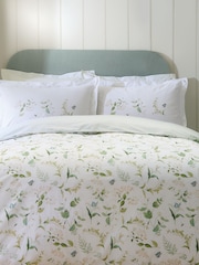 Sophie Allport Green Set Of 2 Wild Floral Pillowcases - Image 1 of 5