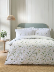 Sophie Allport Green Set Of 2 Wild Floral Pillowcases - Image 3 of 5