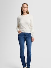 7 For All Mankind Mid Blue Roxanne Rise Slim Leg Jeans - Imagen 4 de 6