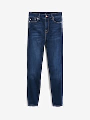Vaqueros pitillo de talle alto azul oscuro Aubrey 7 de For All Mankind - Imagen 3 de 3