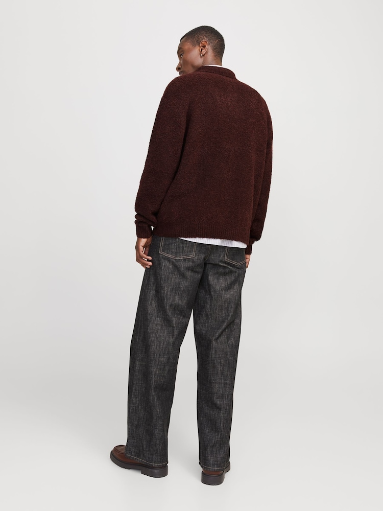 JACK & JONES Boucle Knitted Polo Jumper - Bild 2 von 8