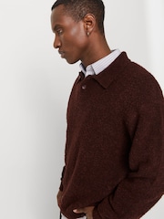 JACK & JONES Boucle Knitted Polo Jumper - Bild 4 von 8