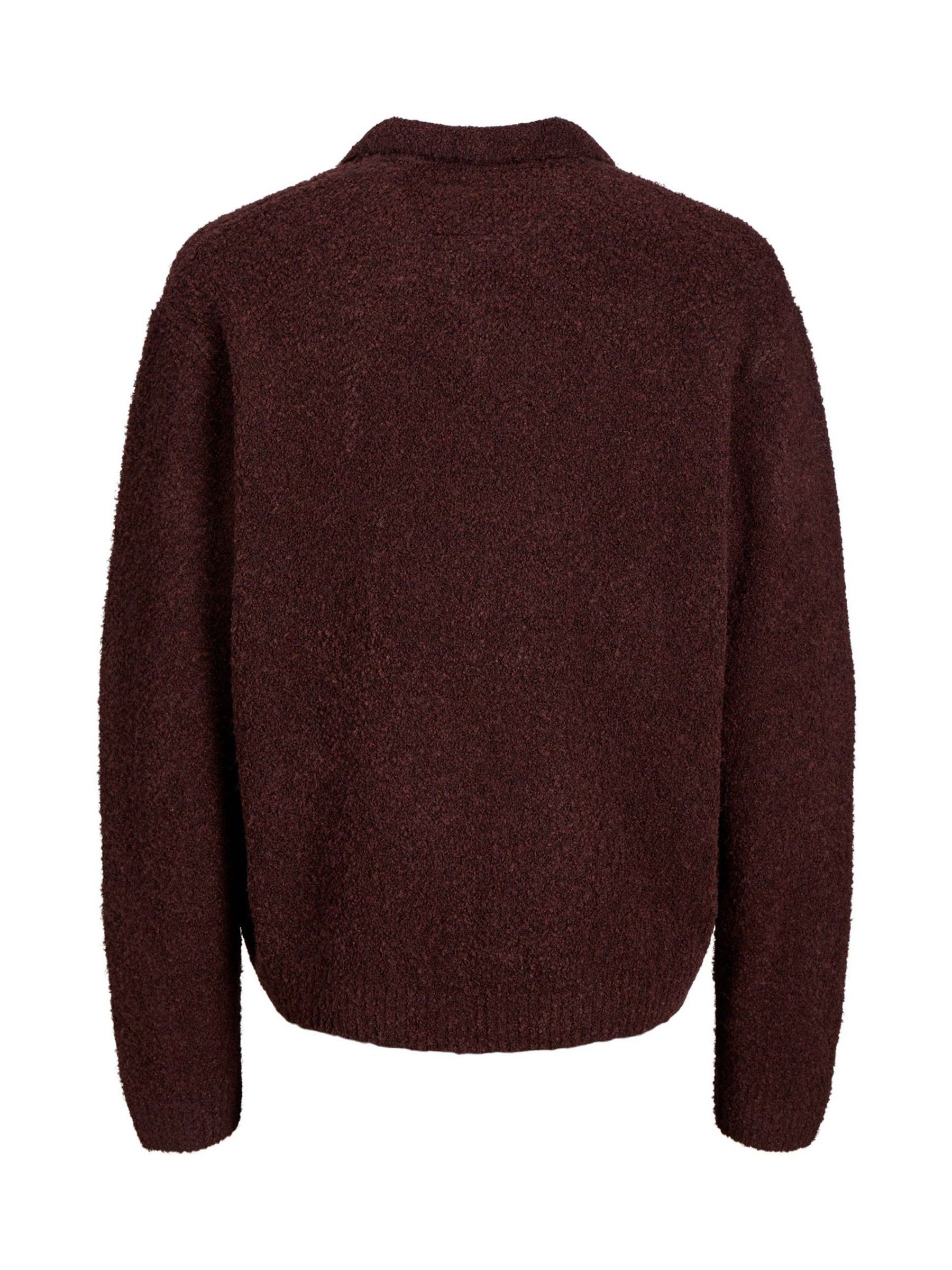 Buy JACK & JONES Purple Boucle Knitted Polo Jumper from Next USA