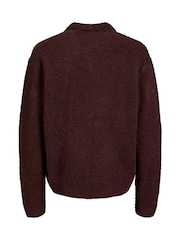 JACK & JONES Boucle Knitted Polo Jumper - Bild 7 von 8