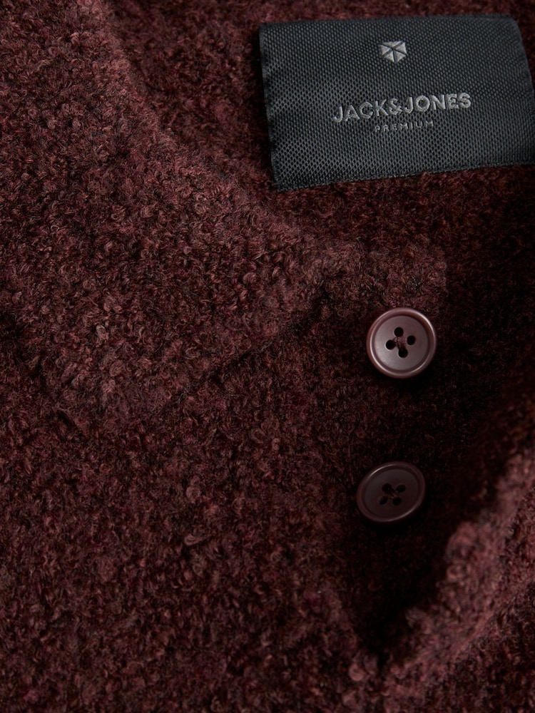 JACK & JONES Boucle Knitted Polo Jumper - Bild 8 von 8