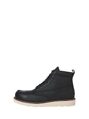 JACK & JONES Black Leather Boots - Image 1 of 4