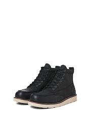 JACK & JONES Black Leather Boots - Image 2 of 4