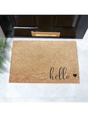 دواسة باب مزيّنة بعبارة Hello بنمط عشوائي من Artsy Mats - صورة 1 من 12