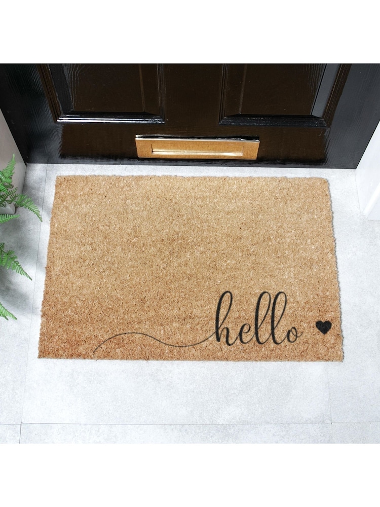 دواسة باب مزيّنة بعبارة Hello بنمط عشوائي من Artsy Mats - صورة 1 من 12