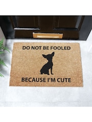 Artsy Mats Natural and Black Chihuahua Doormat - Image 1 of 12