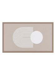 Artsy Mats Multi Abstract Sphere Beige Indoor Outdoor Doormat - Image 2 of 2