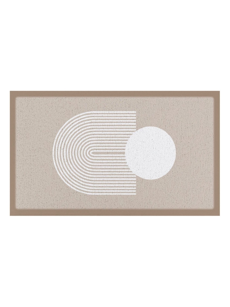 Artsy Mats Multi Abstract Sphere Beige Indoor Outdoor Doormat - Image 2 of 2