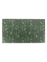 Artsy Mats Green Jungle Leaf Doormat - Image 2 of 3