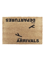 Artsy Mats Natural and Black Arrivals and Departures Doormat - Image 12 of 12