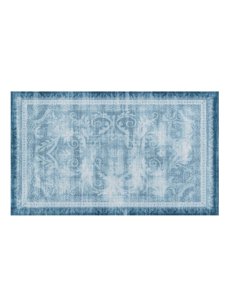 Artsy Mats Multi Faded Blue Persian Style Indoor Outdoor Doormat - Image 2 of 2