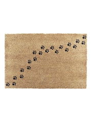 Artsy Mats Natural and Black Paw Print Doormat - Image 12 of 12